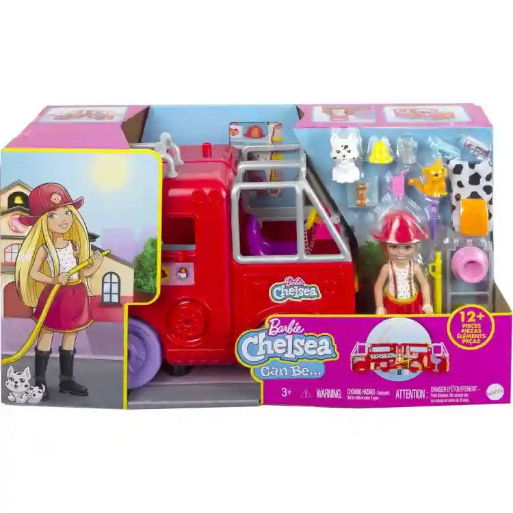 Mattel Barbie Chelsea tűzoltóautó (HCK73)