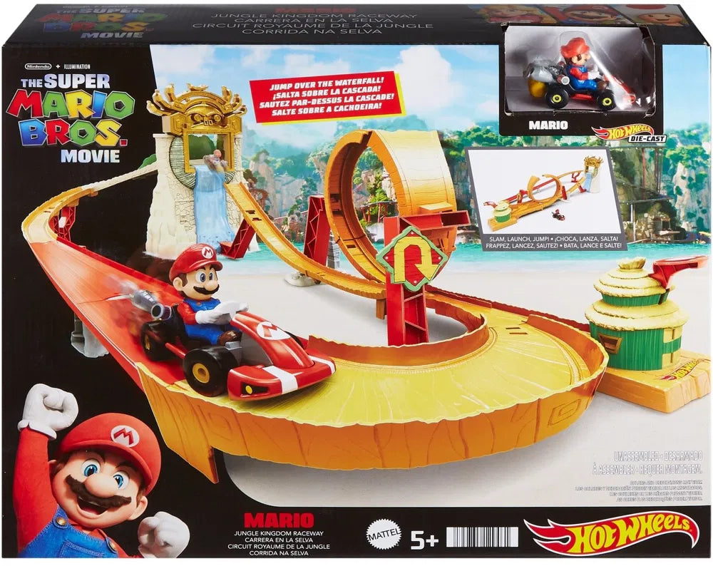 Mattel Hot Wheels Mario Kart Donkey Kong Island autókészlet (HMK49)