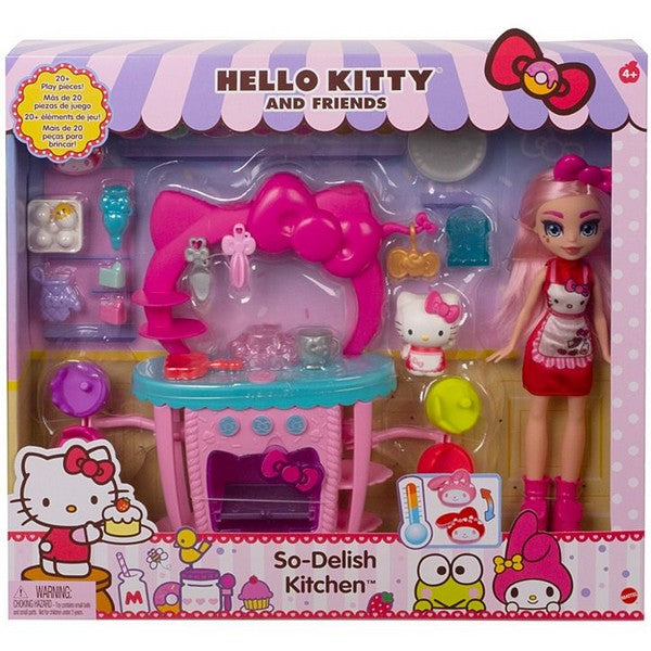 Mattel Szett Hello Kitty cukrászda + baba, 25 részes (GWX05)