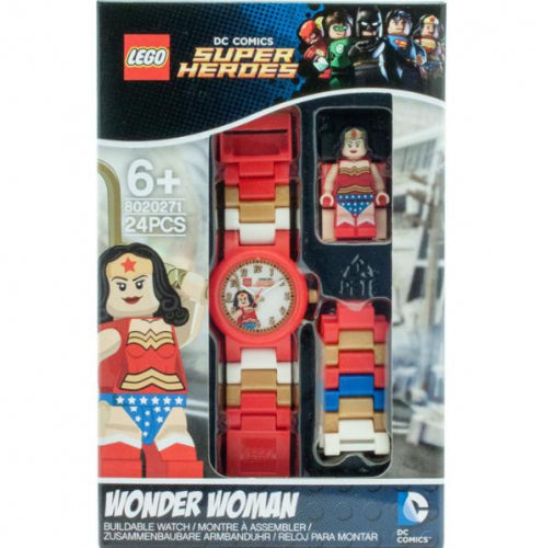 LEGO® női karóra  Wonder Woman DC Universe (8020271) piros műanyag kvarc