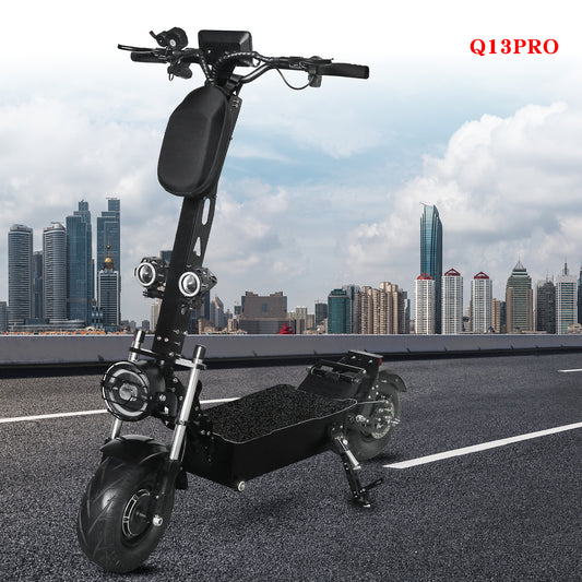 Q13Pro 7000W Adult Electric Scooter 70KM 13' Off-Road City Urban Smart Escooter 60V15AH Folding Dual Brake Scooter with Free Bag