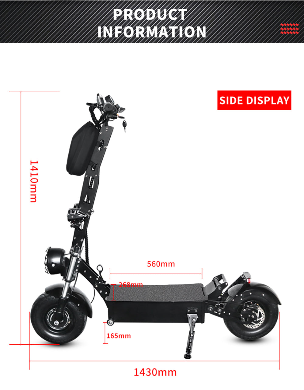 Q13Pro 7000W Adult Electric Scooter 70KM 13' Off-Road City Urban Smart Escooter 60V15AH Folding Dual Brake Scooter with Free Bag