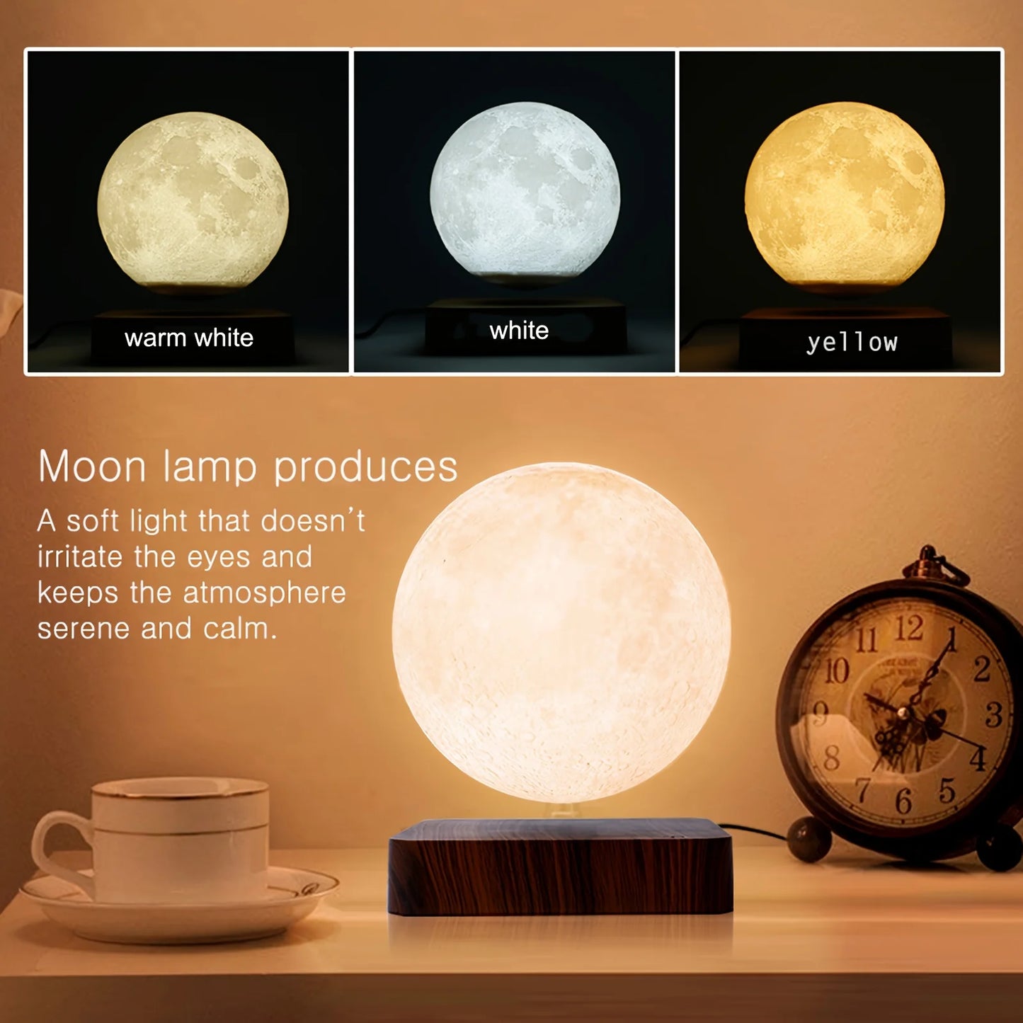 🌙✨ Luna LED Levitációs Lámpa – Tedd varázslatossá az otthonod! ✨🌙