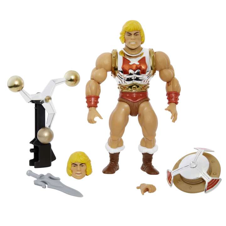 Mattel The Masters Of The Universe Flying Fists He-Man figura, 14 cm (HDT22)