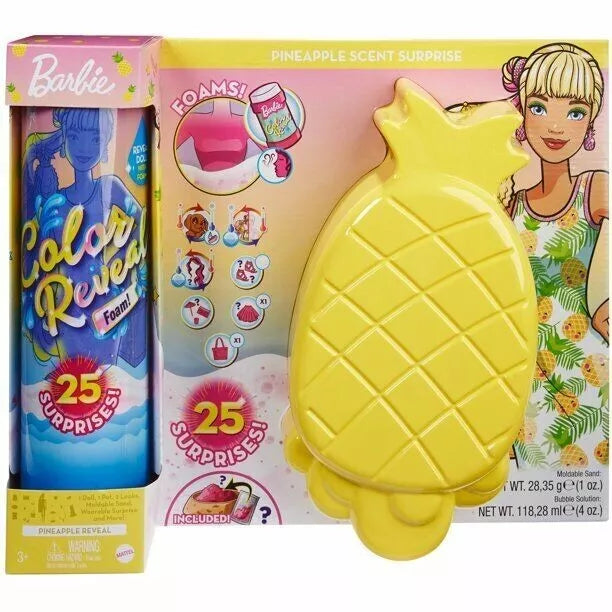 Mattel - Barbie Color Reveal Foam Pineapple Scent Surprise (GTN17)