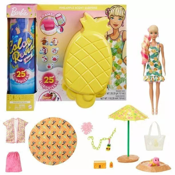 Mattel - Barbie Color Reveal Foam Pineapple Scent Surprise (GTN17)